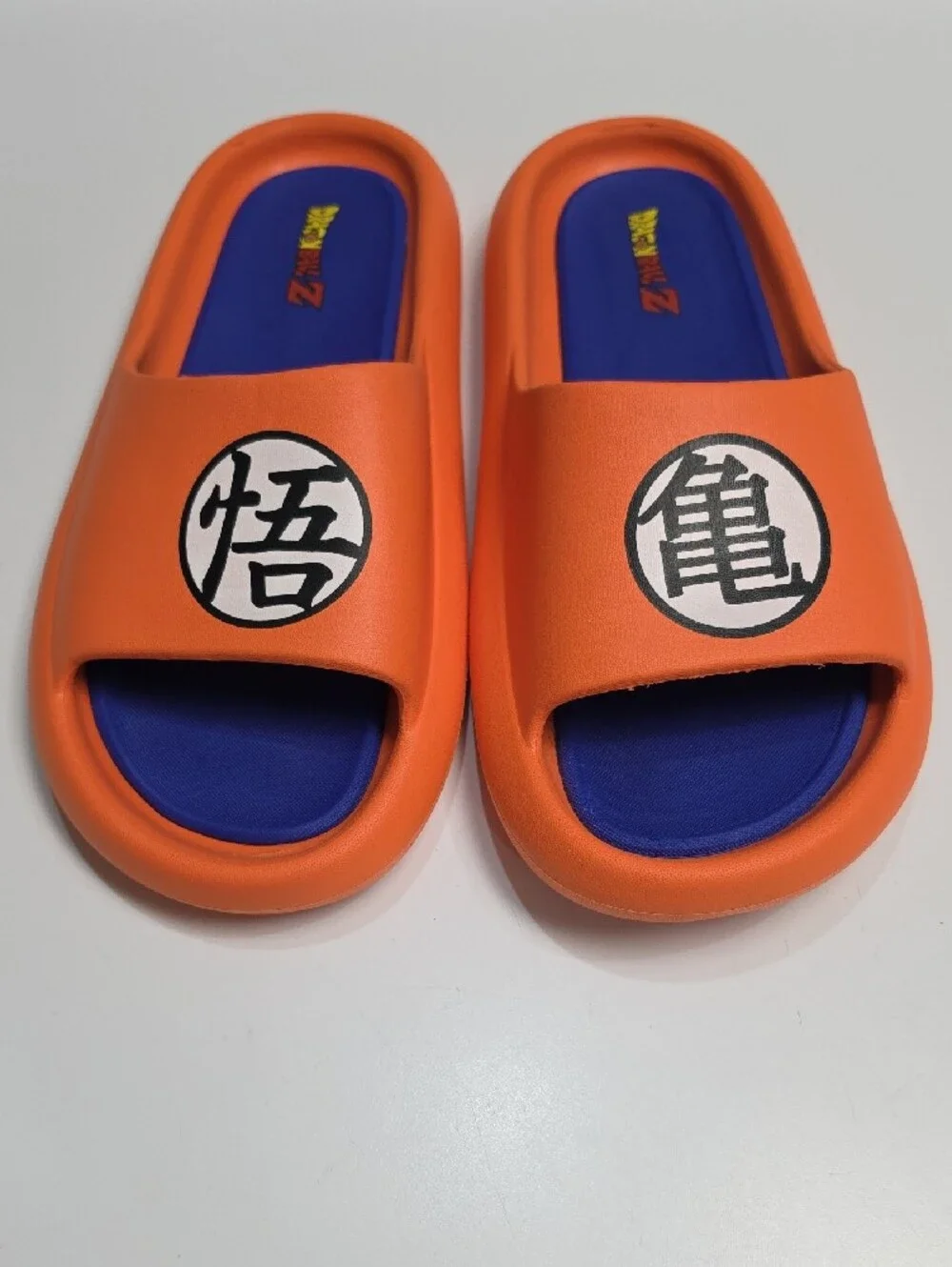 Ground Up Dragon Ball Z Orange & Blue Comfort Slide Sandals - Size 13